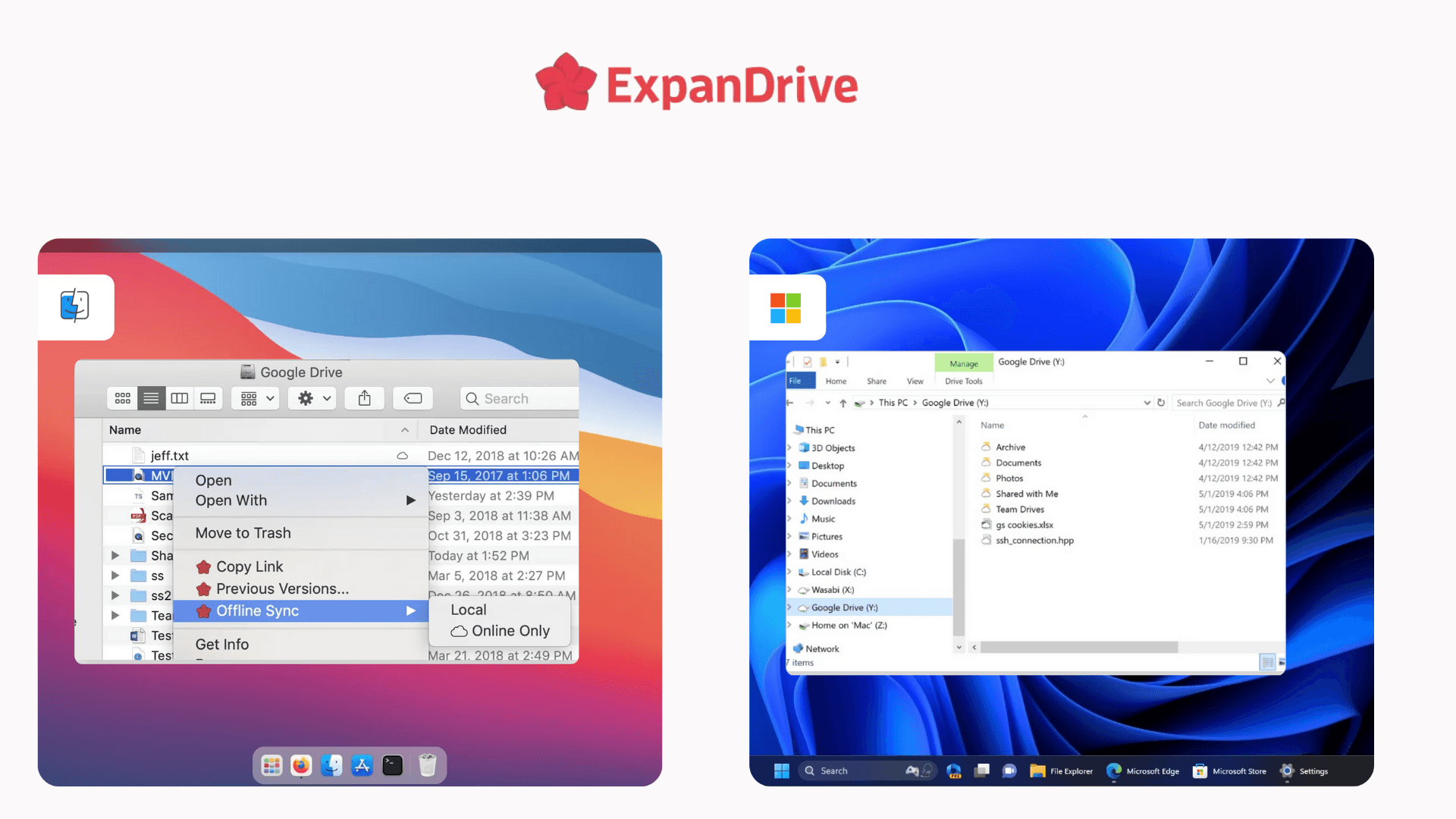ExpanDrive screenshots