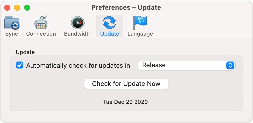 Updating the Files.com desktop app