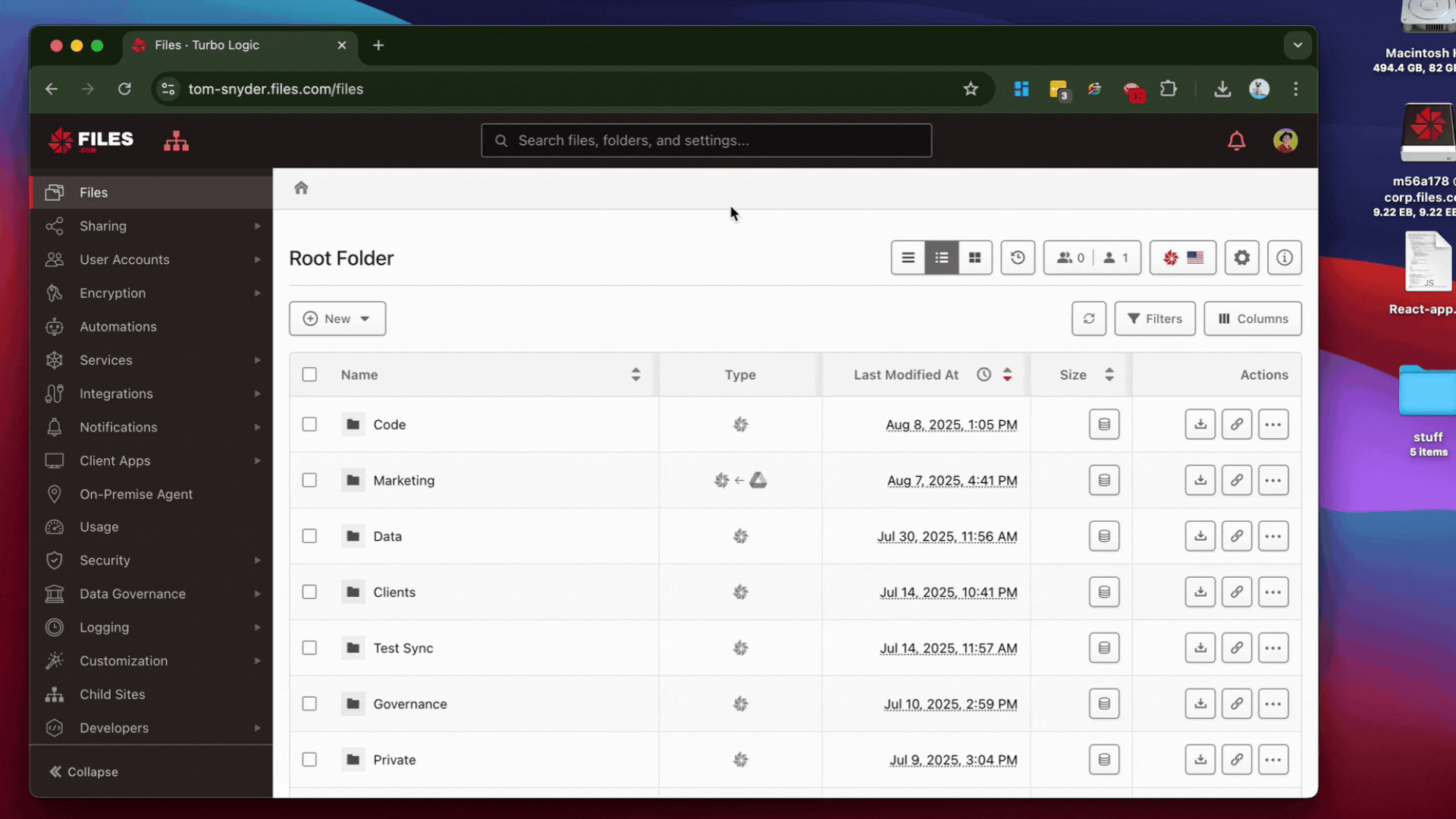 Files.com go-live product walkthrough