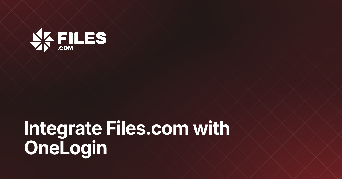 OneLogin Integration — Files.com